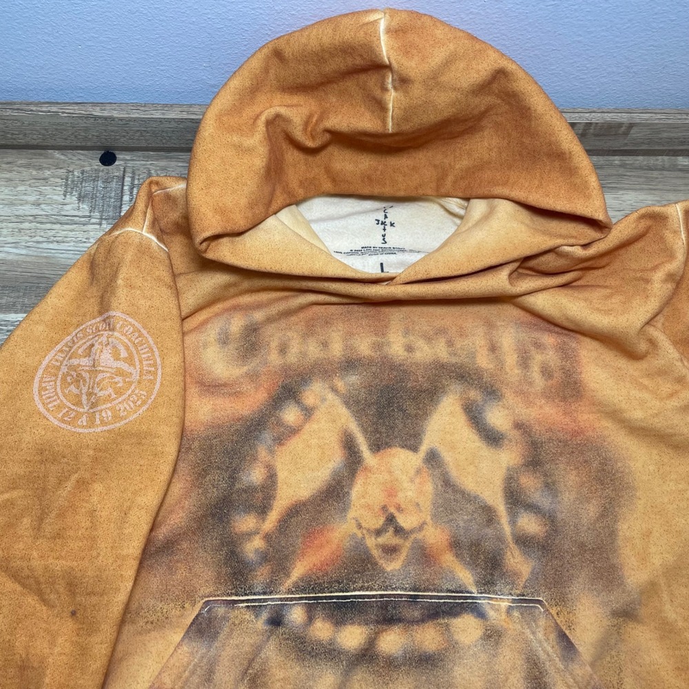 Travis Scott Cactus Jack Coachella Exclusive 2025 Utopia Hoodie Orange Men Large